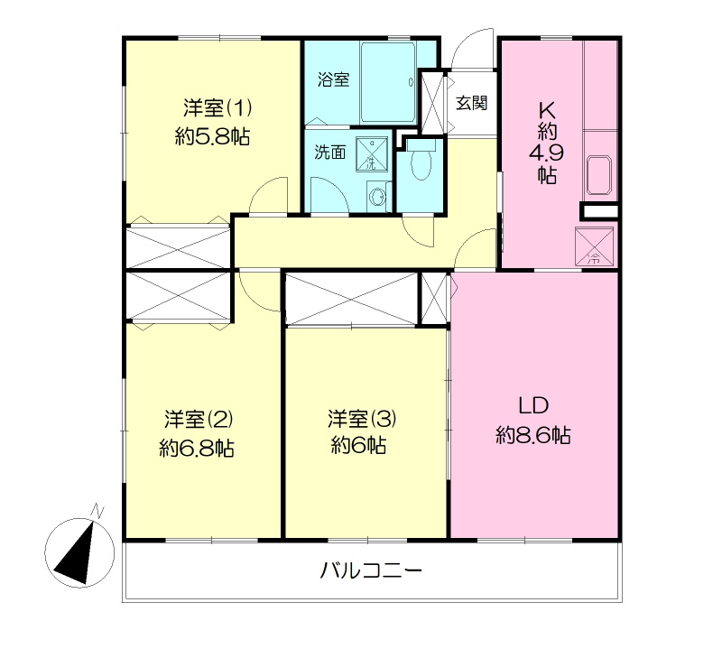 サウセ茅ケ崎南の間取り