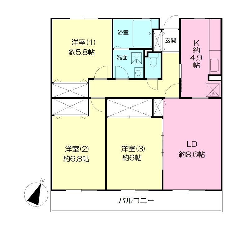 サウセ茅ケ崎南の間取り