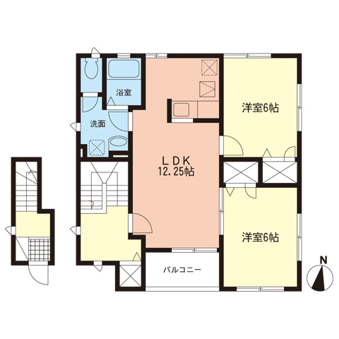 ニューヴィラ ノースの間取り