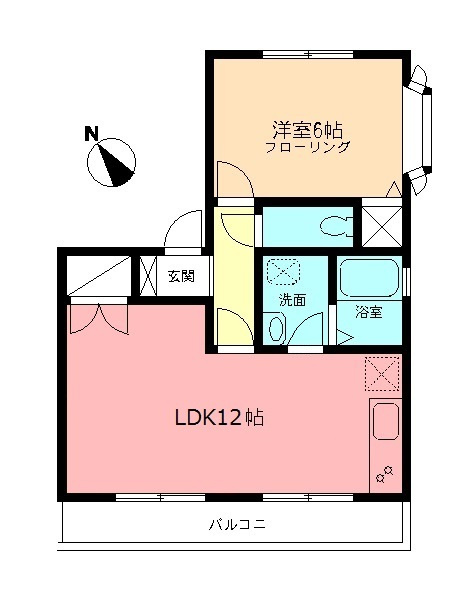 善行坂ビレッジⅡの間取り