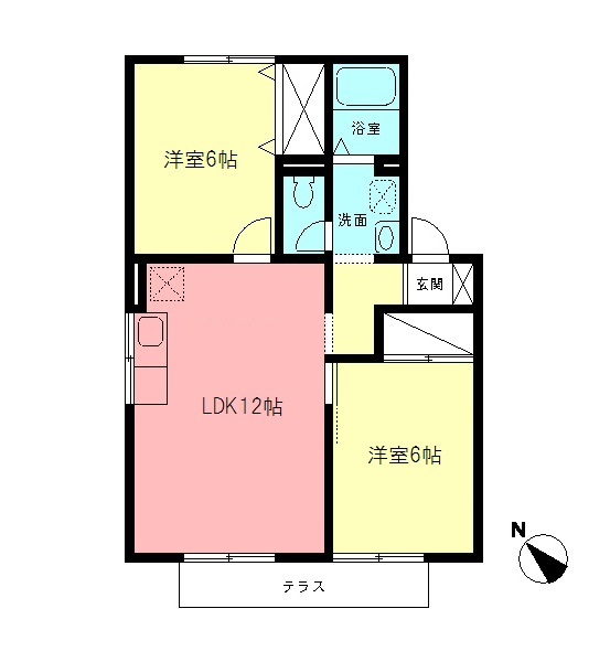 善行坂ビレッジⅢの間取り