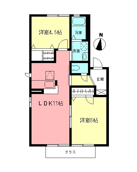 メゾン笛田の間取り