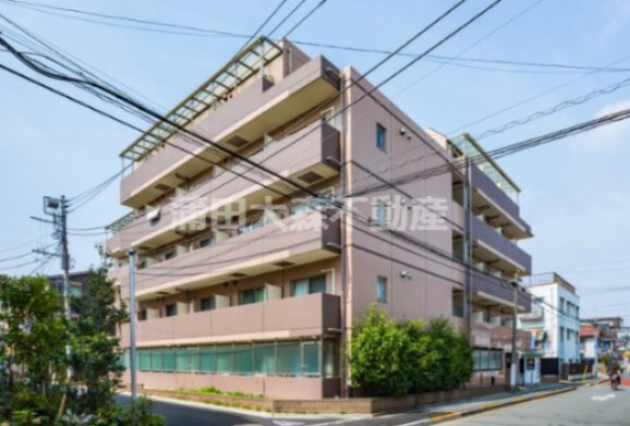 メインステージ多摩川の外観|2005年4月築　RC鉄筋コンクリート造地上5階建て総戸数71戸の分譲賃貸マンション
東京都大田区東矢口2丁目　東急多摩川線矢口渡駅、東急池上線蓮沼駅