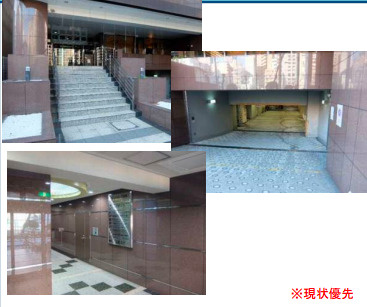 船場グランドビルのロビー|建物の内部です