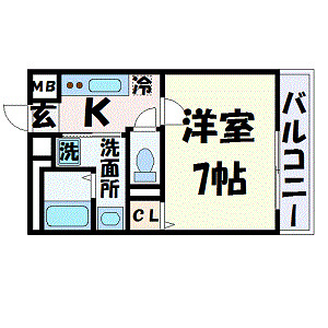 シュマンセプト神戸の間取り
