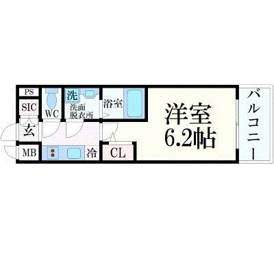 エスリード神戸グランドールの間取り