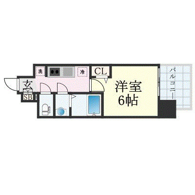 プレサンス神戸長田マリエントの間取り