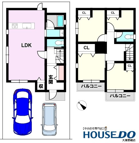 中古戸建　大東市三箇3丁目（平成16年築）