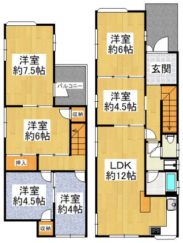 【間取り】 | 東野中戸建