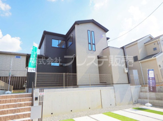 【外観】 | 現地写真（１号地外観）建物完成！実際の建物内をご内覧できます♪