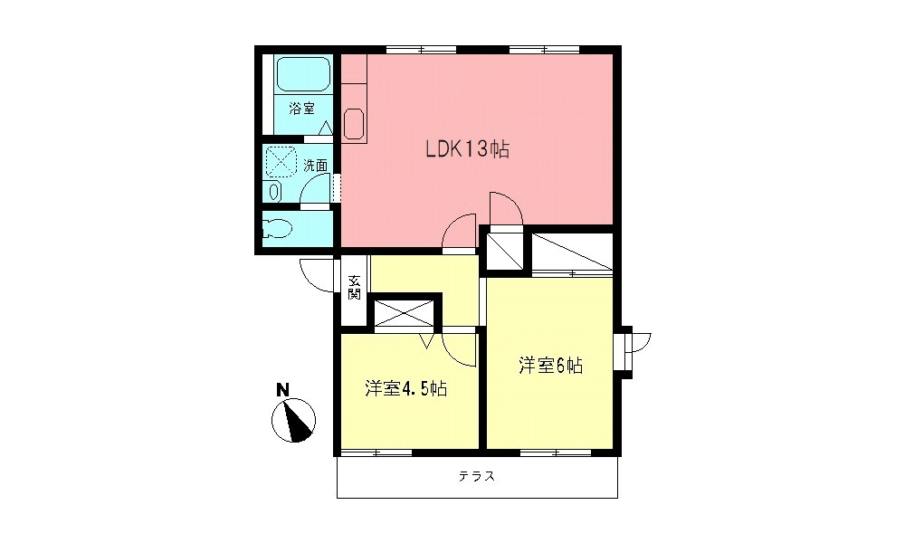 ルミエールエビナの間取り