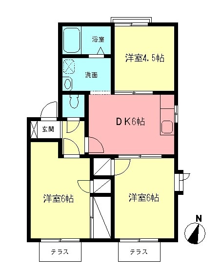 シャインコートオガワの間取り