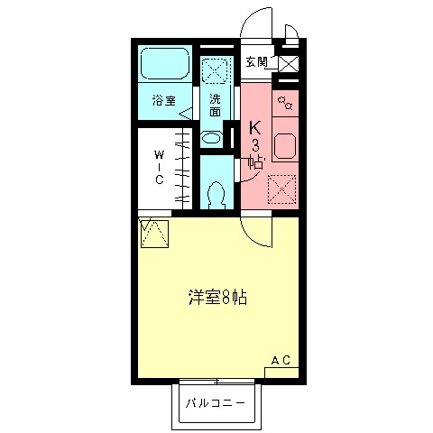シティーパル楓の間取り