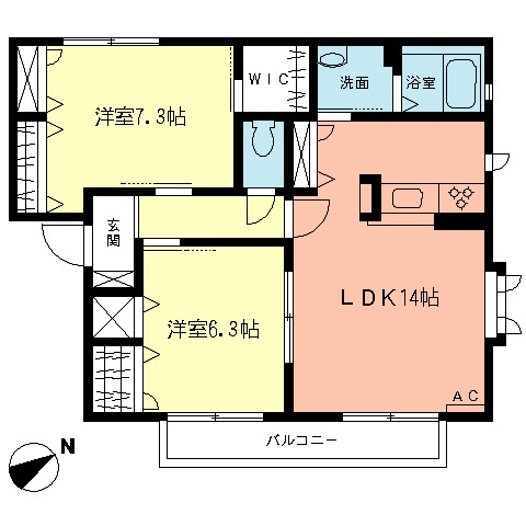 ステラAの間取り