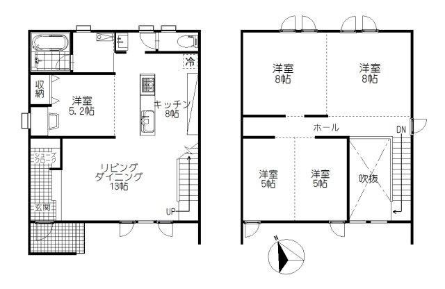 鳥取大通6丁目　高気密・高断熱・高気密住宅【手数料かかりません♪】の間取り