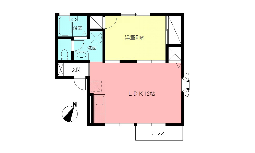 エステート厚木の間取り
