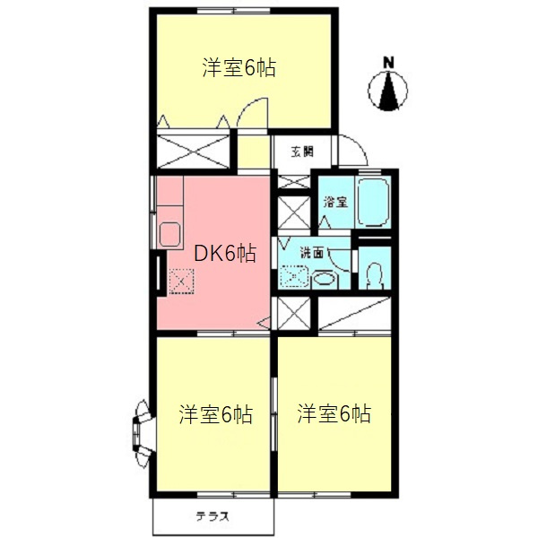エステート厚木Ⅱの間取り