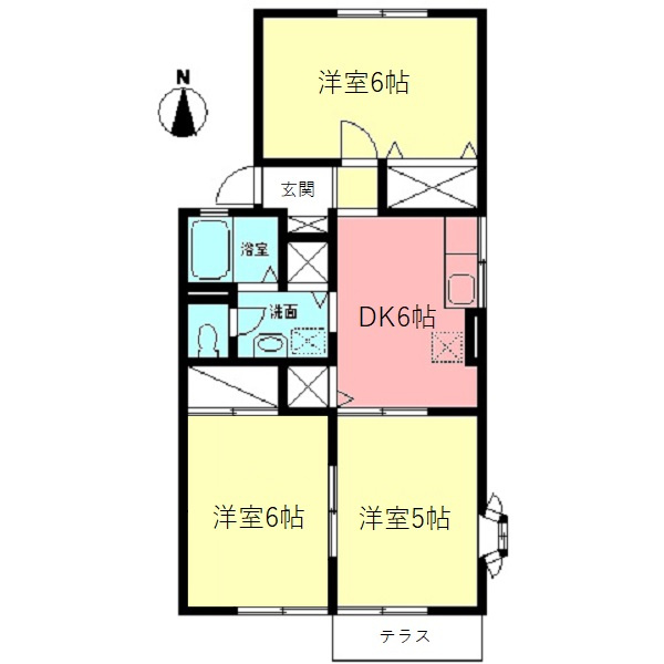 エステート厚木Ⅱの間取り