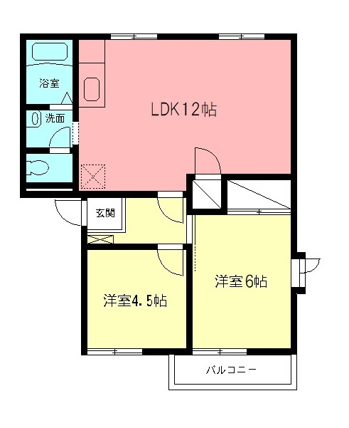 パストラルBの間取り