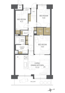 【間取り】藤和猫屋町ハイタウン 
