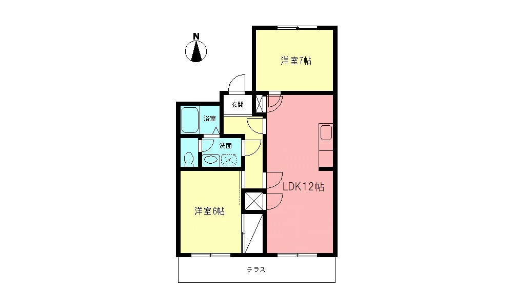 サニーヒル石名坂の間取り