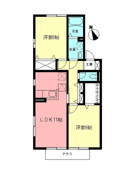 シャルマンコートDの間取り