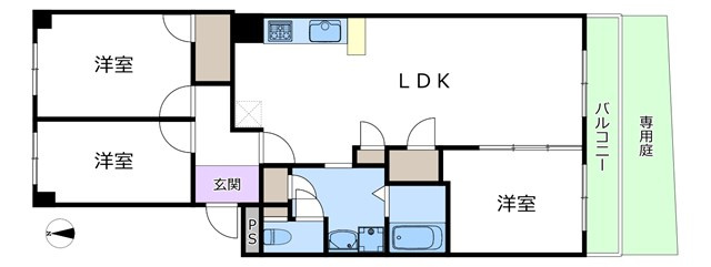 【間取り】 | 吹田ロイヤルマンション | エイブルにて取扱い可能な住宅ローンは、全部で10種類以上！お客様にピッタリの住宅ローンを当社のFPよりご案内させて頂きます。住宅ローンのご相談だけでも、お気軽にご相談下さいませ。