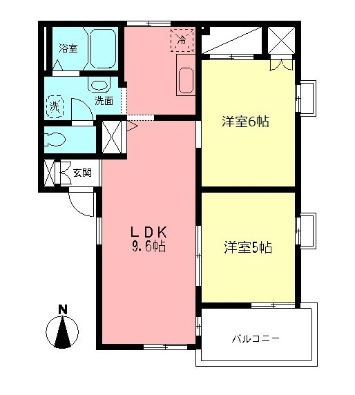 ディアコートＢの間取り