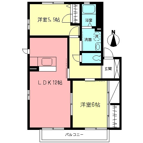 アスコットガーデンⅠの間取り