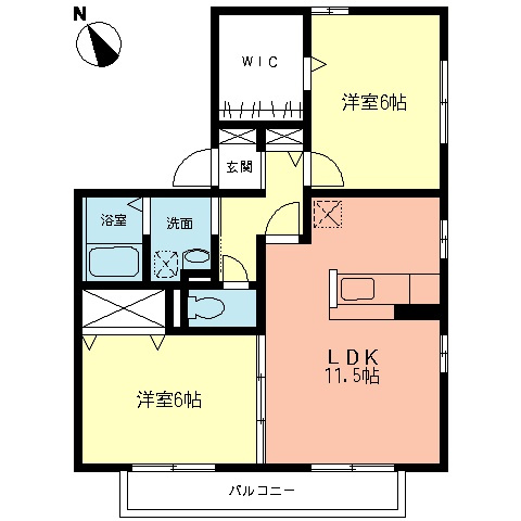 ヴィラージュの間取り