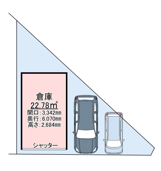 【間取り】 | 道明寺4丁目倉庫