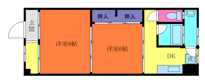 高匠マンションの間取り
