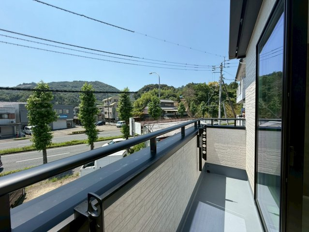 高知市大谷公園町2期1棟のバルコニー