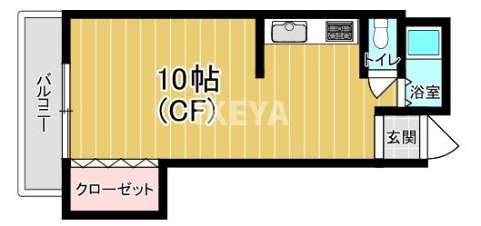 ハイツ南ながらの間取り