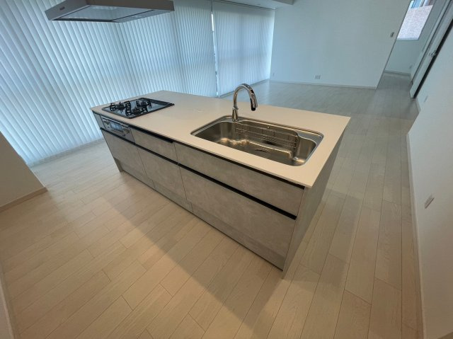 Villa Yuaのキッチン|コンパクトなキッチンで掃除もラクラク