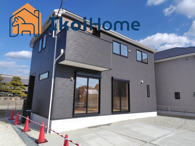 神戸市西区玉津町今津　新築一戸建　１号棟の外観|閑静な住宅街で、陽当り・通風良好です♪お車は最大で4台停めることができます！