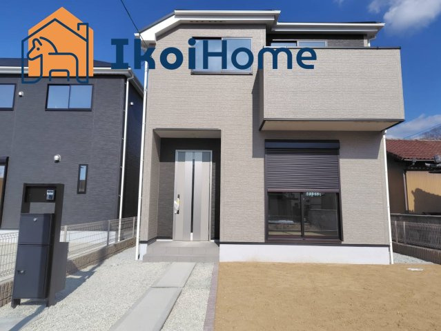 神戸市西区玉津町今津　新築一戸建　23－1期　２号棟の外観|閑静な住宅街で、陽当り・通風良好です♪お車は最大で縦列F字で4台停めることができます！