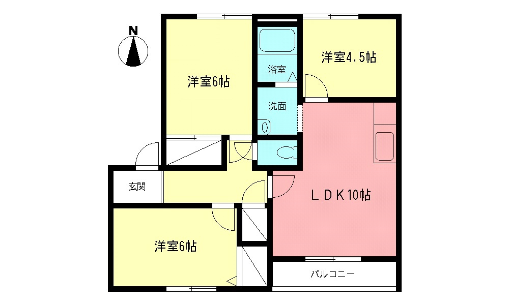 ビューラー上星参番館の間取り