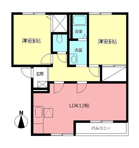 ビューラー上星弐番館の間取り