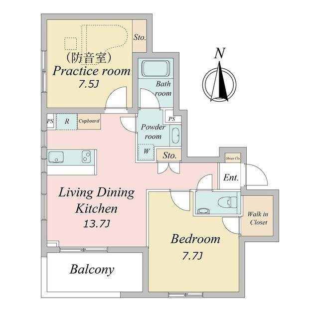 Villa　Musica西宮北口の区画図