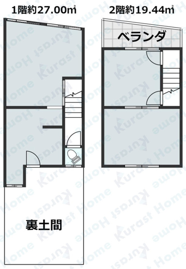 【間取り】 | 羽曳が丘4丁目店舗