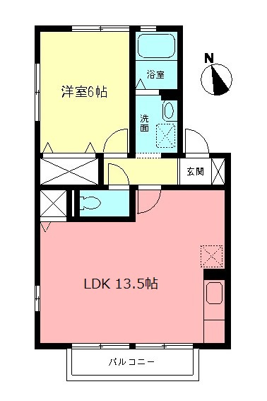 サザンハイツ茅ヶ崎の間取り