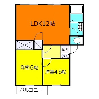 パストラルAの間取り