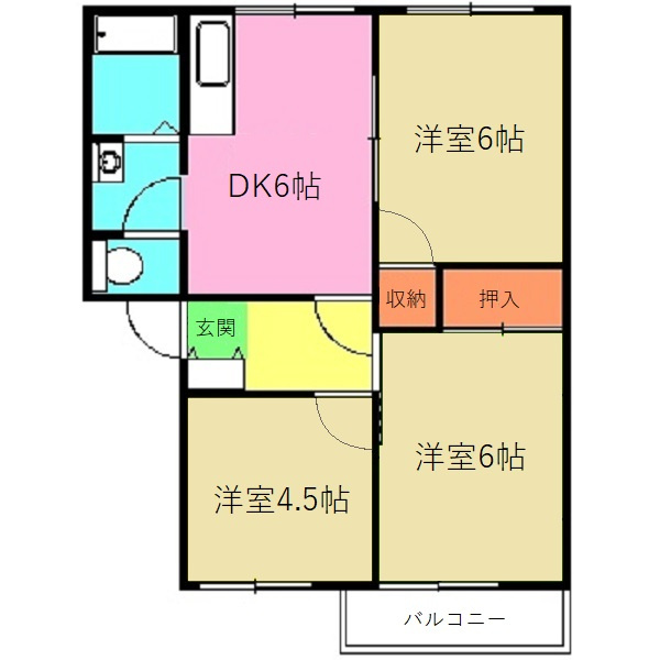 パストラルＡの間取り