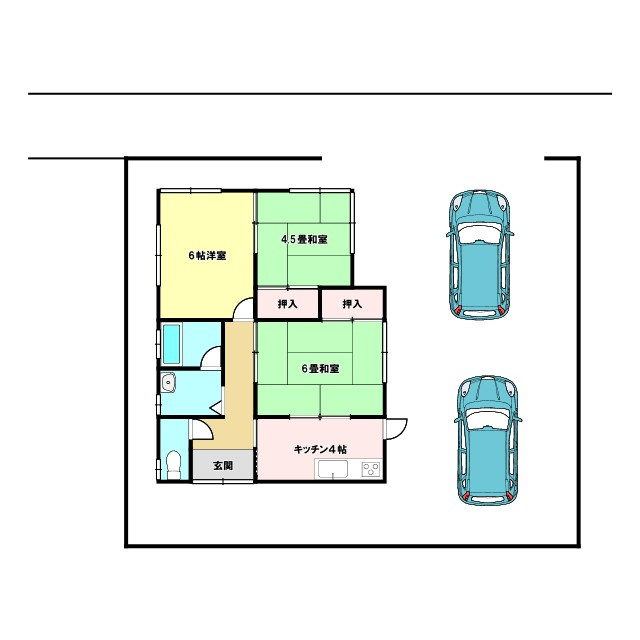富里市根木名　中古戸建の間取り