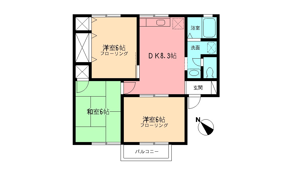 ハイツスイーダMの間取り