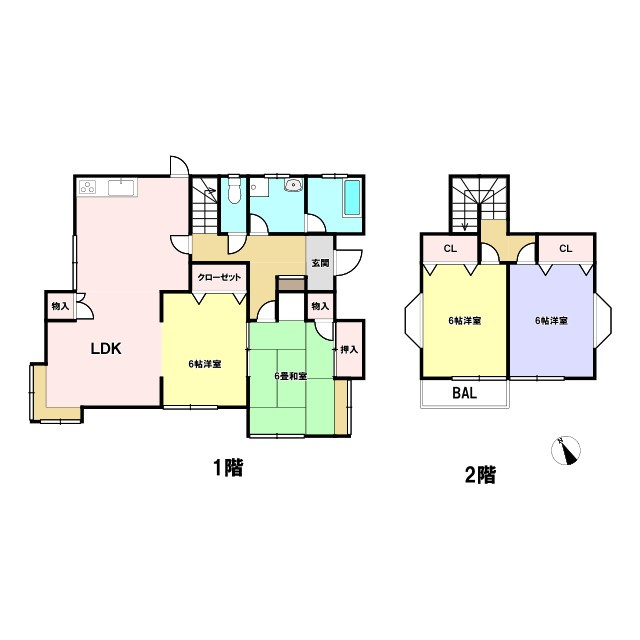 八街ろ　中古戸建の間取り