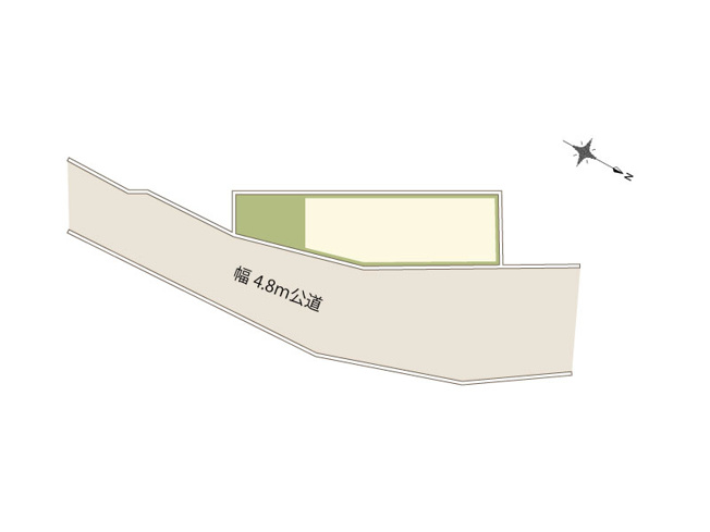 【土地図】 | 新座市野寺2丁目　建築条件無売地　全1区画（保谷店） | 土地面積：39.19ｍ2（実測）
