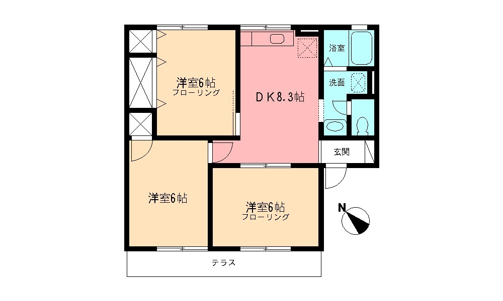 ハイツスイーダMの間取り