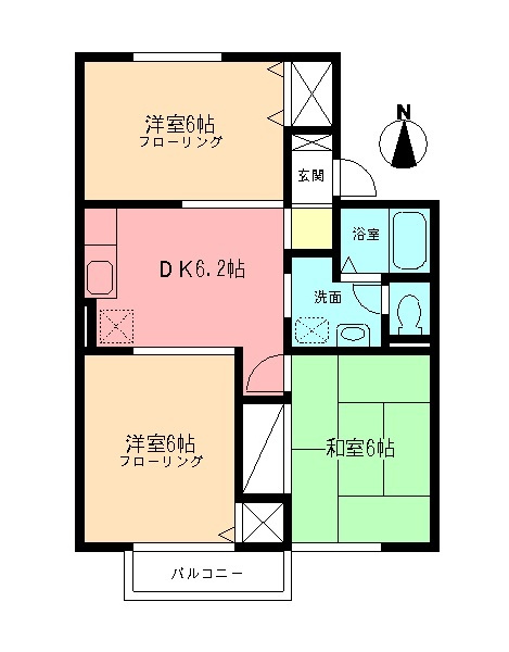 ビューバレーKⅡの間取り